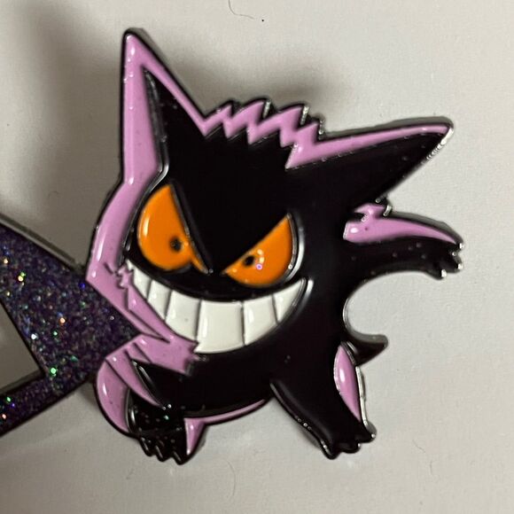 Gengar Pokemon New Era Frame Hat Pin Pins Purple Hats Bag Fitted Glitter - Picture 3 of 8